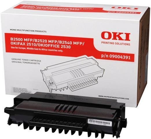 Oki Toner + valec OKI B2500, 2520, 2540MFP, čierny, 09004391, 4000s, O