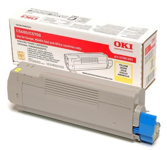 Oki Toner OKI C5600, 5700, červený, 43381906, 2000s, O - originál