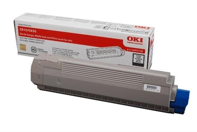 Oki Toner OKI C810 / 830, čierny, 44059108, 8000s, O - originál