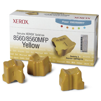 Xerox (Tektronix) Toner Xerox Phaser 8560, žltý, 108R00766, 3 ks, O - originál