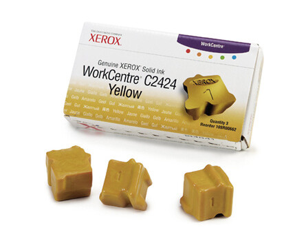 Tuhý atrament (vosk) Xerox 108R00662 - originálny (Žltý) (3 kocky)