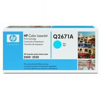 HP Tonerová cartridge HP Color LaserJet 3500, N, 3550, N, DN, DTN, modrá, Q2671A, 4 - originál
