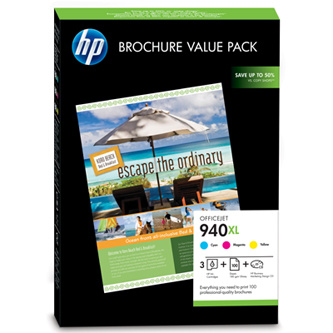 HP Atramentová cartridge HP Officejet 940XL + HP Superior Inkjet Paper, CG898AE, 100 - originál