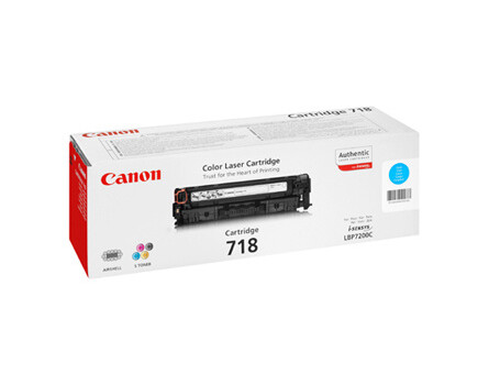 Canon 718, CRG-718, 2661B002 (Azúrový) - originálný