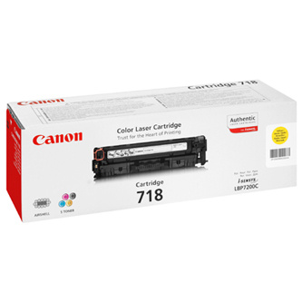 Canon 718, CRG-718, 2659B002 (Žltý) - originálný