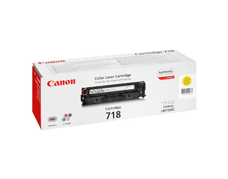 Canon 718, CRG-718, 2659B002 (Žltý) - originálný