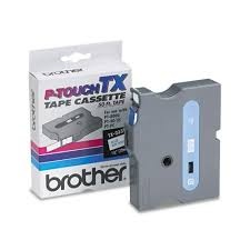 Páska do tlačiarne štítkov Brother TX-253, 24mm, modrý / biely, O
