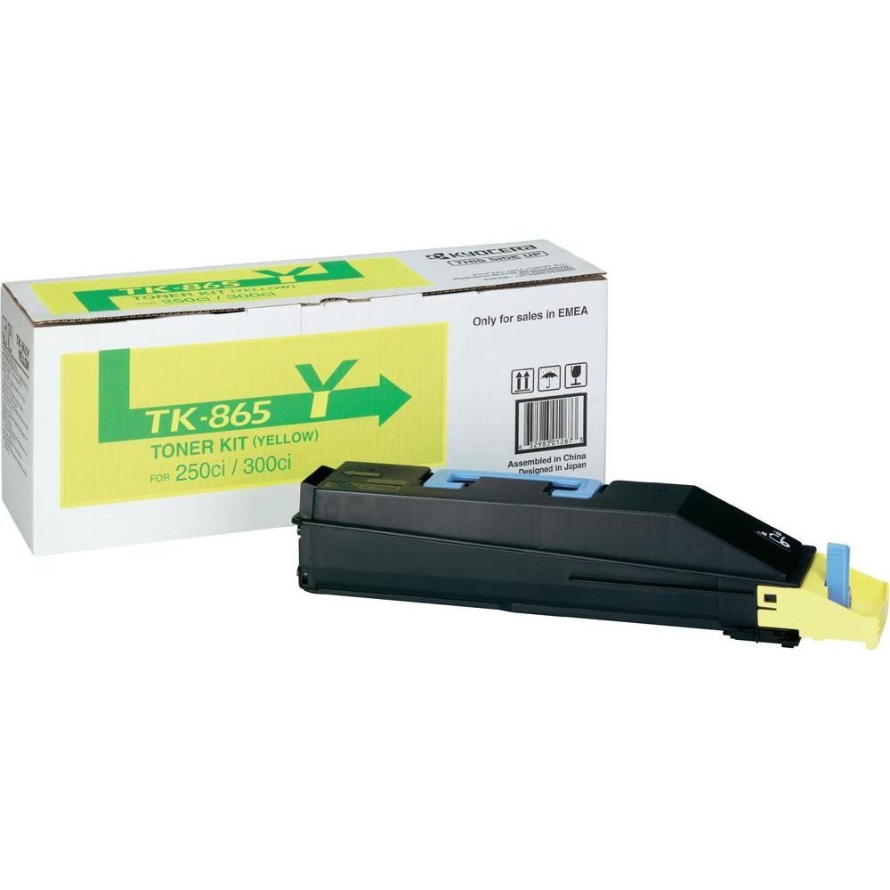 Kyocera Toner Kyocera Mita 250cm / 300c / 400c / 500c, yellow, TK865Y, O - originál