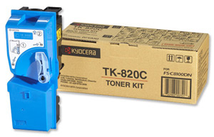 Kyocera Toner Kyocera Mita FS-C 8100DN, cyan, TK820C, O - originál