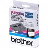 Páska Brother TX-233 - originálne (Modrý tlač / biely podklad)