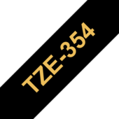 Páska Brother TZ-354 - originálne (Zlatý tlač / čierny podklad)