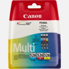 Canon CLI-526 Multi-Pack, 4541B009 (azúrová, purpurová a žltá) - originálný