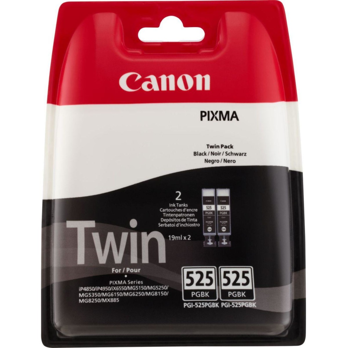 Cartridge Canon PGI-525PGBk, 4529B010, Twin-Pack - originálný (Čierna)