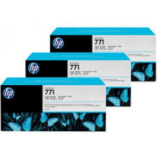 HP Atramentová cartridge HP 3-Pack, Designjet Z6200, CR256A, No. 771, 3x775ml, O - originál