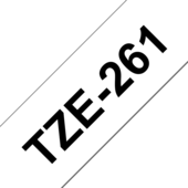 Páska Brother TZ-261 (Čierny tlač / biely podklad)