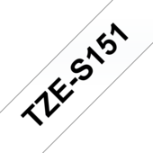 Páska Brother TZ-S151 - originálne (Čierny tlač / priesvitný podklad)