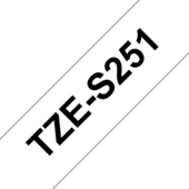 Páska Brother TZ-S251 - originálne (Čierny tlač / biely podklad)