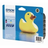 Epson T0556, C13T05564010 (čierna, azúrová, purpurová, žltá) - originálne