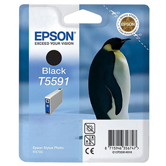 Epson Atramentová cartridge Epson Stylus Photo RX700, C13T55914010, čierna, 13ml, O - originál