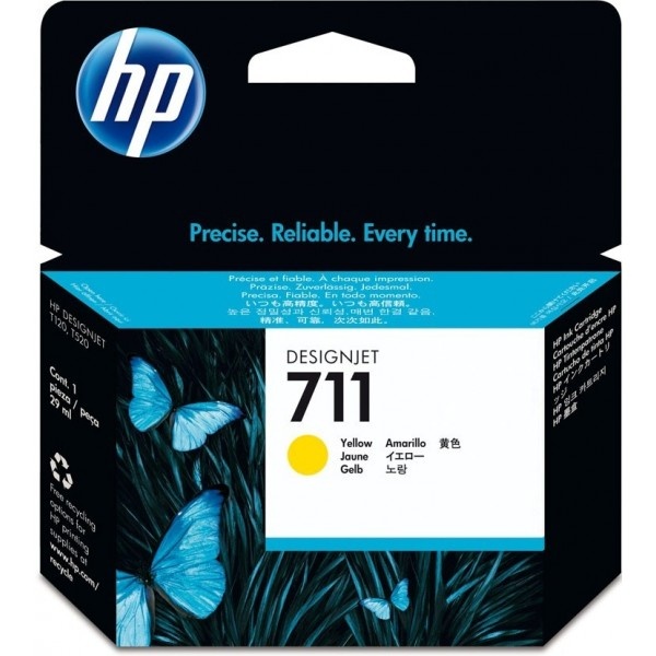 Cartridge HP 711, CZ132A - originálny (Žltá)