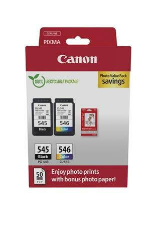 Cartridge Canon PG-545 + CL-546, 8287B005 - originálny (Multipack Čierna/Farebná)