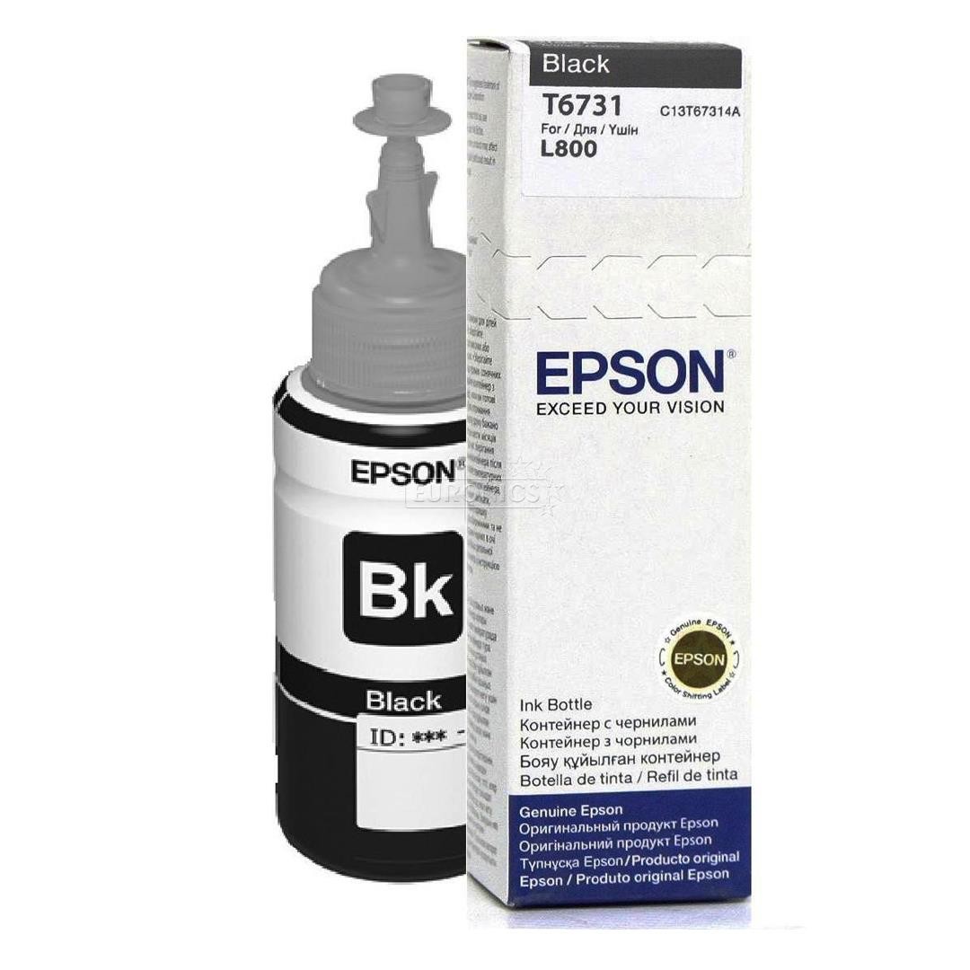 Epson T6731, C13T67314A, fľaša s atramentom - originálný (Čierna)