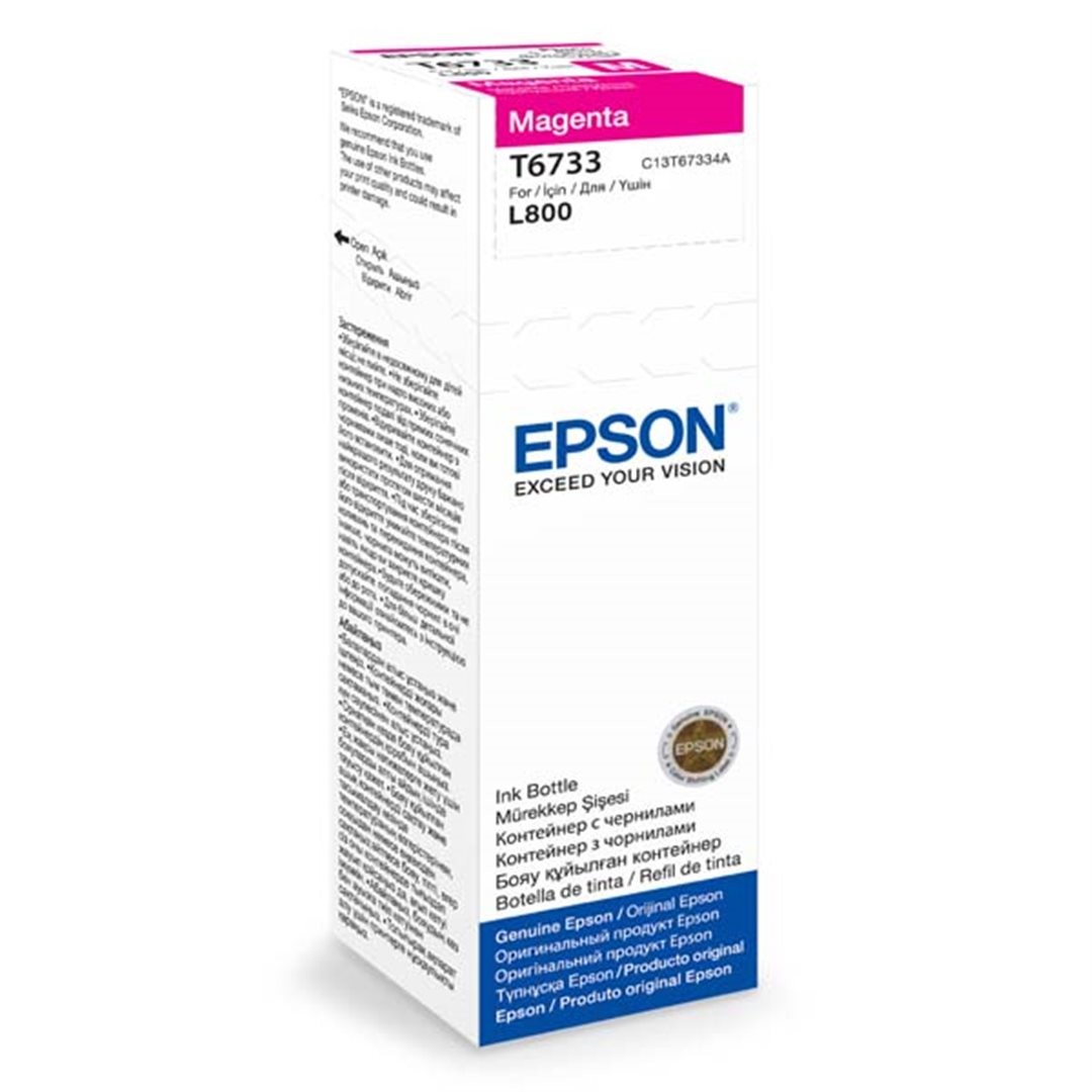 Epson T6733, C13T67334A, fľaša s atramentom - originálný (Purpurový)