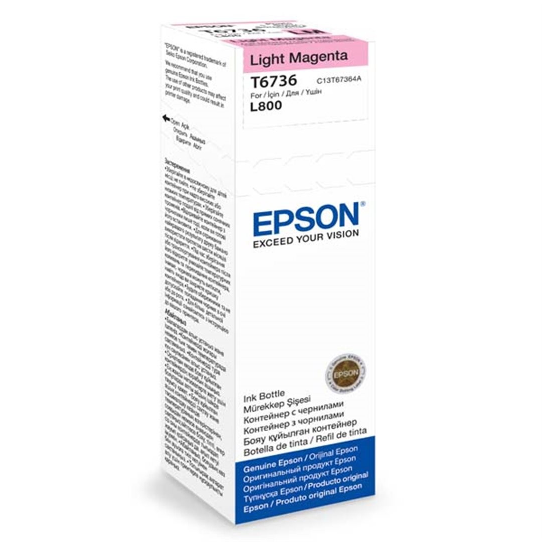 Epson T6736, C13T67364A, fľaša s atramentom - originálný (Svetlo purpurová)