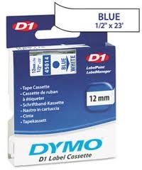 Páska Dymo 45014 (Modrý tlač / biely podklad)