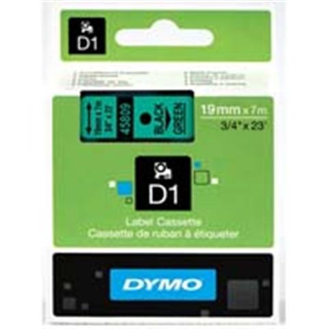 Páska Dymo 45809 (Čierny tlač / zelený podklad)