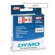 Páska Dymo 45015 (Červený tlač / biely podklad)