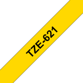 Páska Brother TZ-621 - originálne (Čierny tlač / žltý podklad)