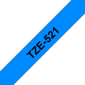 Páska Brother TZ-521 - originálne (Čierny tlač / modrý podklad)