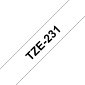 Páska Brother TZ-231 - originálne (Čierny tlač / biely podklad)