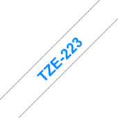 Páska Brother TZ-223 - originálne (Modrý tlač / biely podklad)