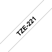 Páska Brother TZ-221 - originálne (Čierny tlač / biely podklad)