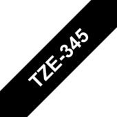 Páska Brother TZ-345 - originálne (Biely tlač / čierny podklad)