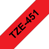 Páska Brother TZ-451 - originálne (Čierny tlač / červený podklad)