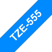 Páska Brother TZ-555 - originálne (Biely tlač / modrý podklad)