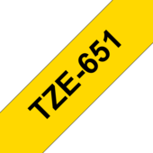 Páska Brother TZ-651 - originálne (Čierny tlač / žltý podklad)