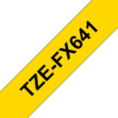 Páska Brother TZ-FX641 - originálne (Čierny tlač / žltý podklad)