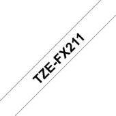 Páska Brother TZE-FX211 - originálne (Čierny tlač / biely podklad)