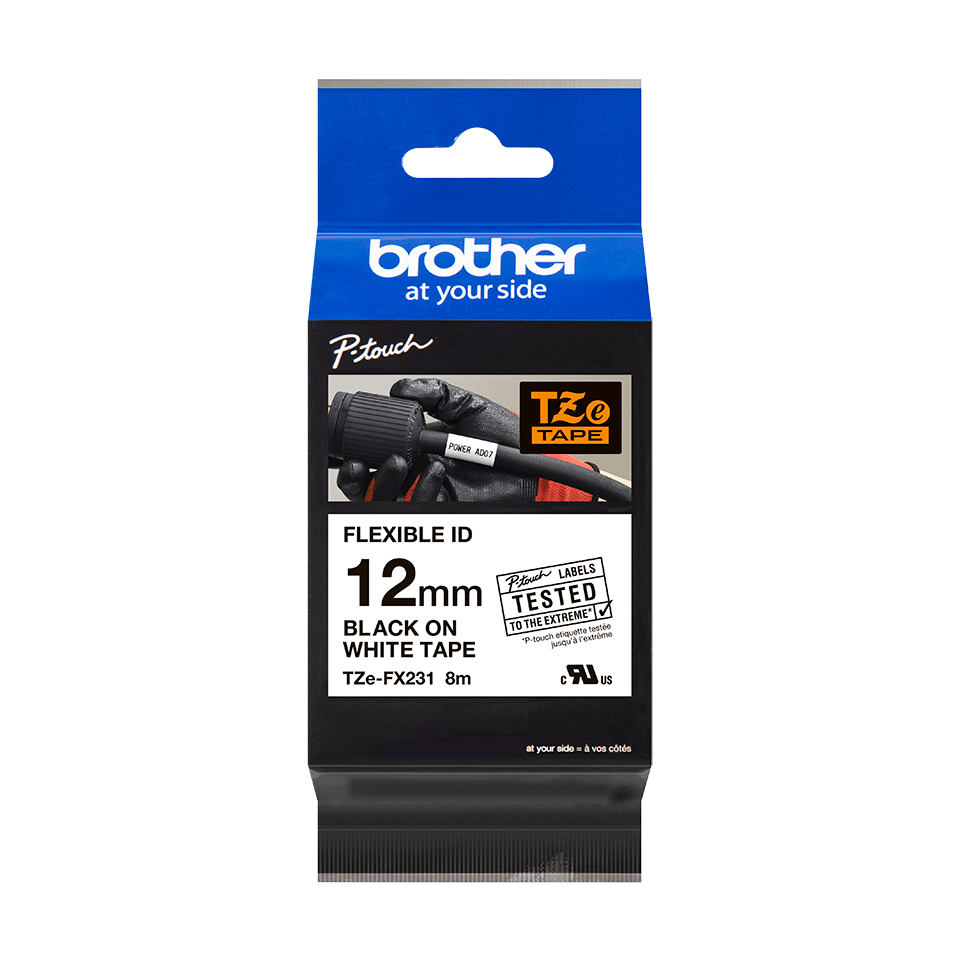E-shop Páska Brother TZ-FX231 - originálne (Čierny tlač / biely podklad)