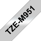 Páska Brother TZE-M951 - originálny (Čierny tlač / strieborný podklad)