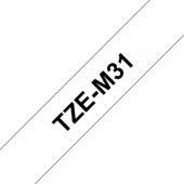 Páska Brother TZ-M31 (Čierny tlač / priesvitný matný podklad)