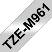 Páska Brother TZ-M961 (Čierny tlač/strieborný podklad)