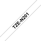 Páska Brother TZE-N201 - originálne (Čierny tlač/biely podklad)