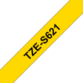 Páska Brother TZ-S621 - originálne (Čierny tlač / žltý podklad)