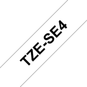 Páska Brother TZ-SE4 - originálne (Čierny tlač / biely podklad)