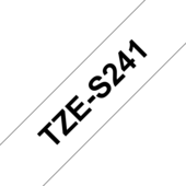 Páska Brother TZ-S241 - originálne (Čierny tlač / biely podklad)